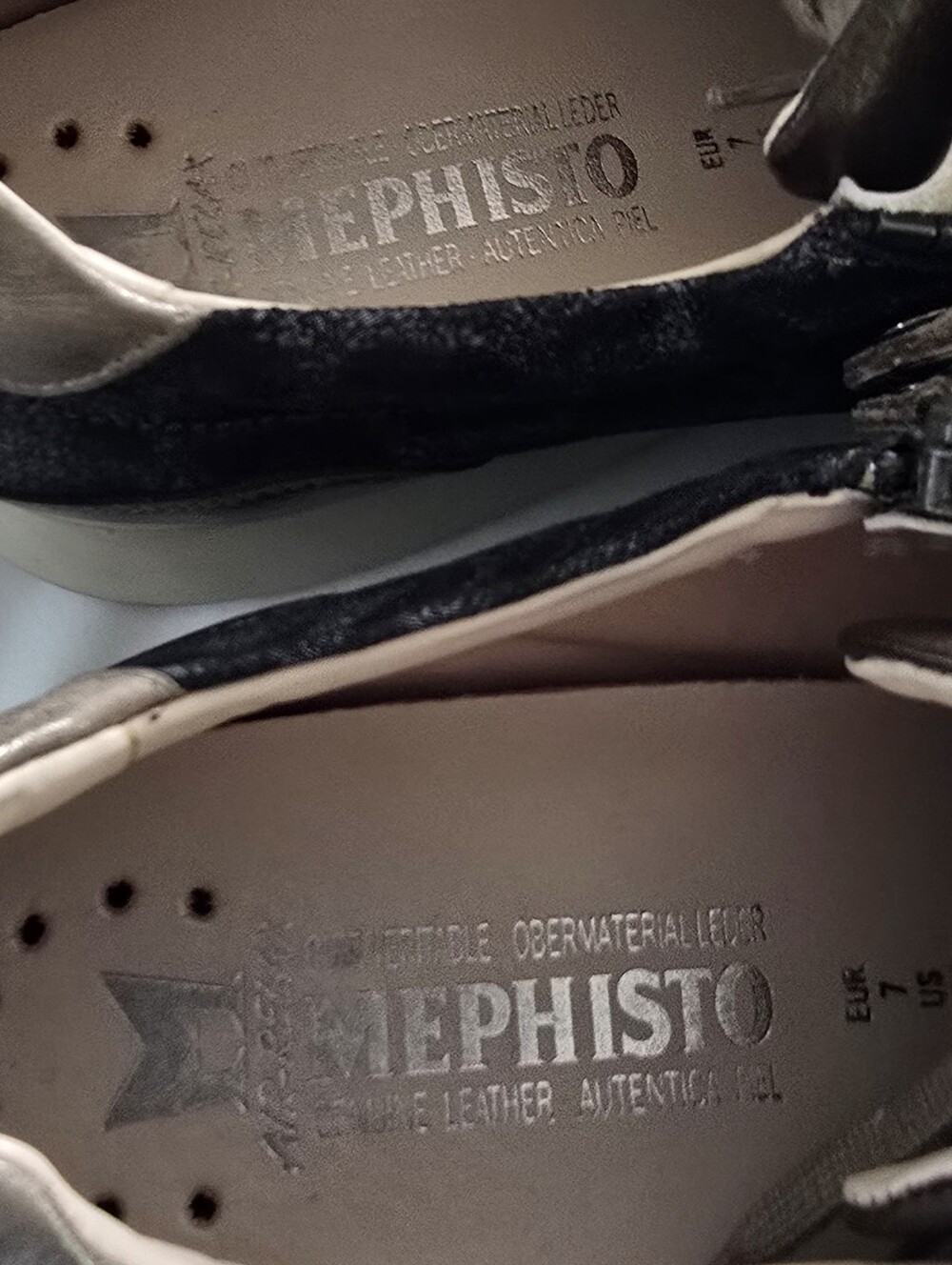 Mephisto Monia 9217 Sneaker Leather Gray Bronze Comfort Shoes Women's 9.5 (US) - Picture 6 of 16